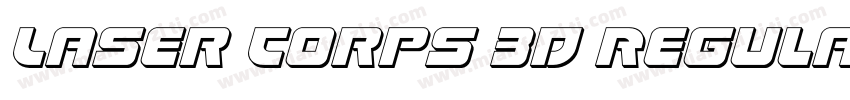 Laser Corps 3D Regular字体转换